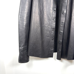 Boris Bidjan Saberi AW14 F221 Calf Leather Button-Up Shirt