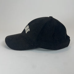 Celine Corduroy Studded Logo Hat