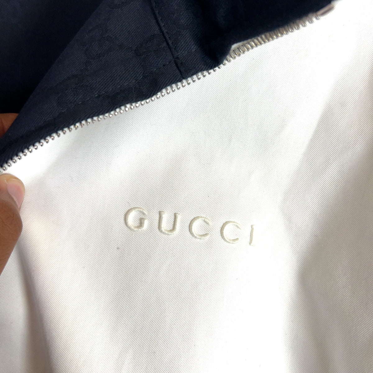 Gucci Pre-Fall 2025 Reversible GG Monogram Cotton Gabardine Jacket