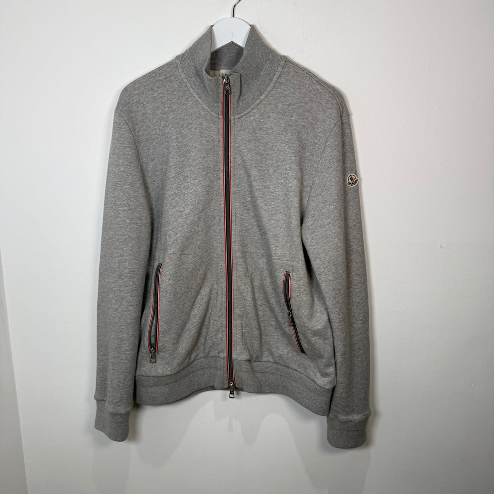 Moncler Grey Zip-up Jacket Size XXL