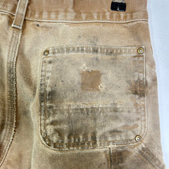 Carhartt Tan Thrashed Double Knee Carpenter Pants 002