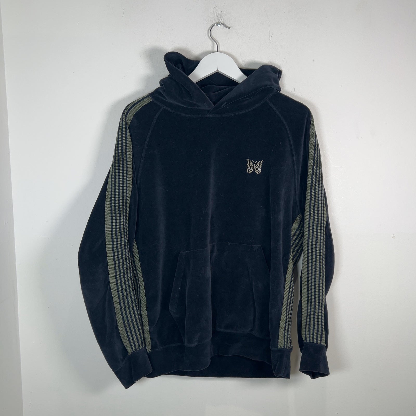 Needles Velour Striped Pull-Over Light Jacket
