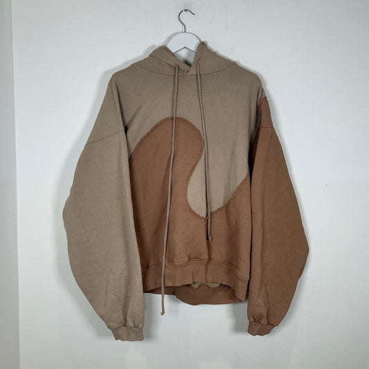 ERL Brown Wave Hoodie Size XL