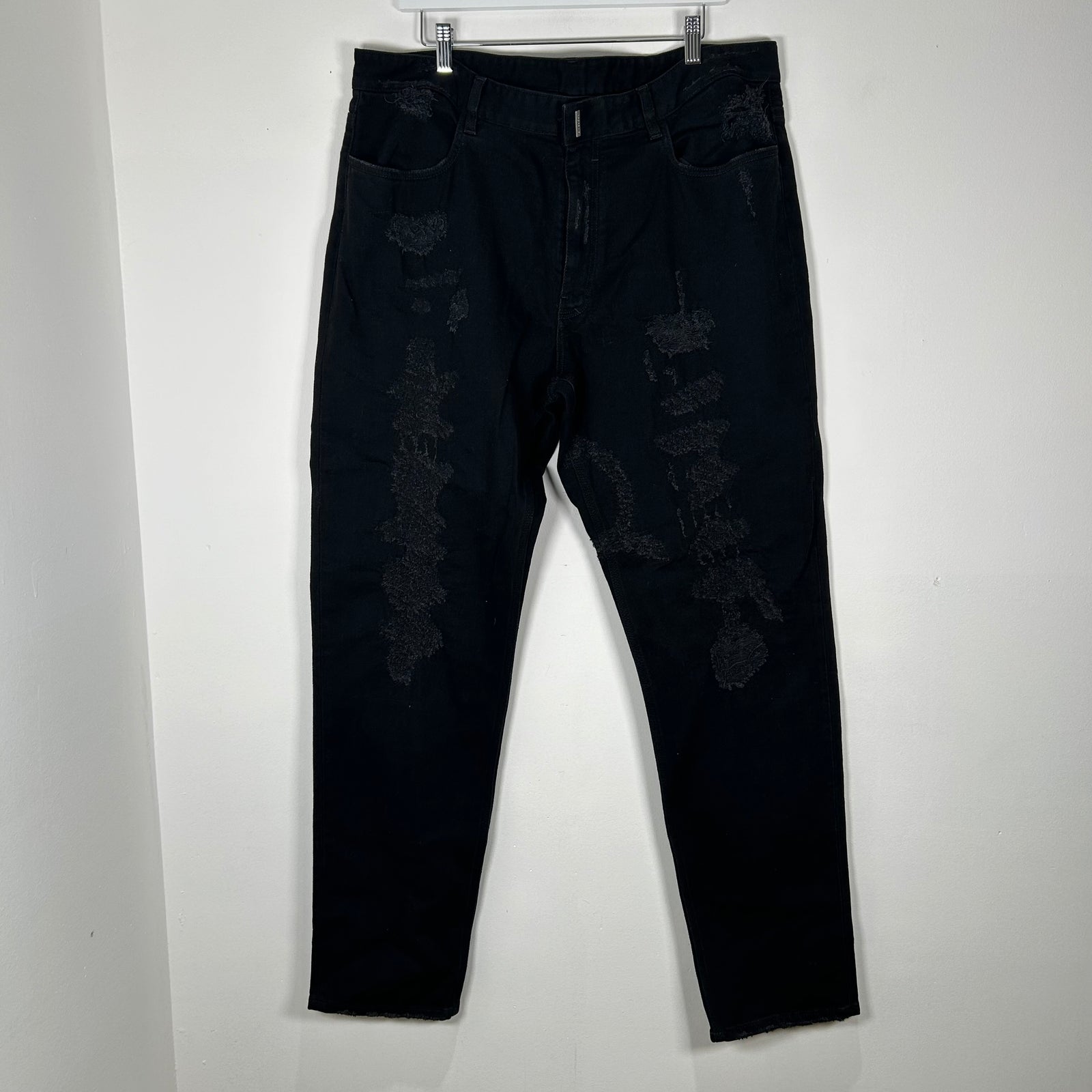 Givenchy Black Distressed Jeans Size 38