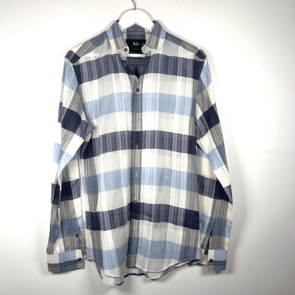 Dolce & Gabbana Big Striped D&G Button-Up Shirt