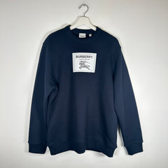 Burberry Navy Equestrian Knight Sweatshirt Size M