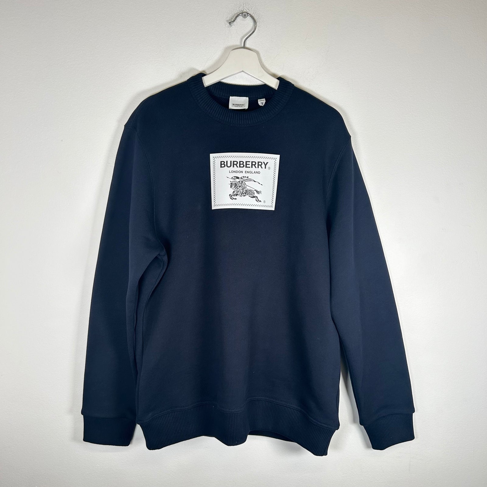 Burberry Navy Equestrian Knight Sweatshirt Size M