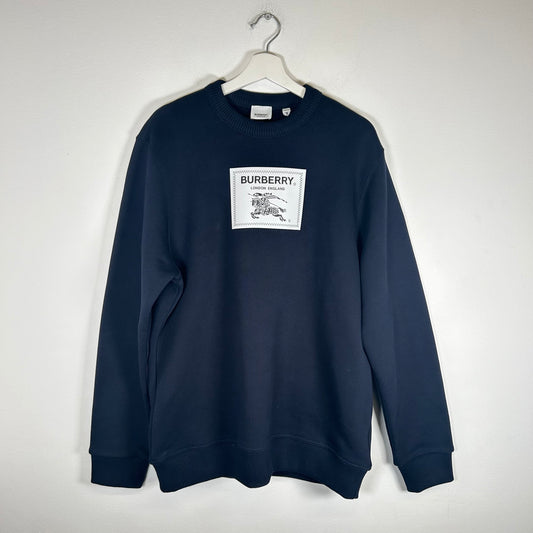 Burberry Navy Equestrian Knight Sweatshirt Size M