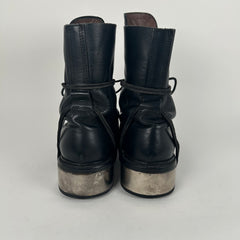 Dirk Bikkemburgs Metal Heel Lace Hole Boots Size 43