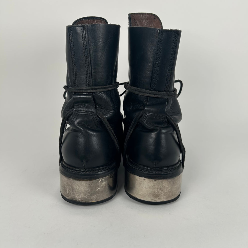 Dirk Bikkemburgs Metal Heel Lace Hole Boots Size 43