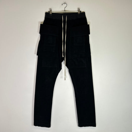 Rick Owens DRKSHDW Corduroy Creatch Cargo Pants