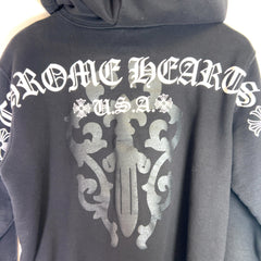 Chrome Hearts Vine Dagger Thermal Zip Up Hoodie