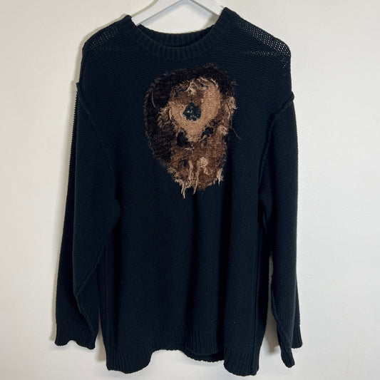Doublet Knit Bear Sweater Size M