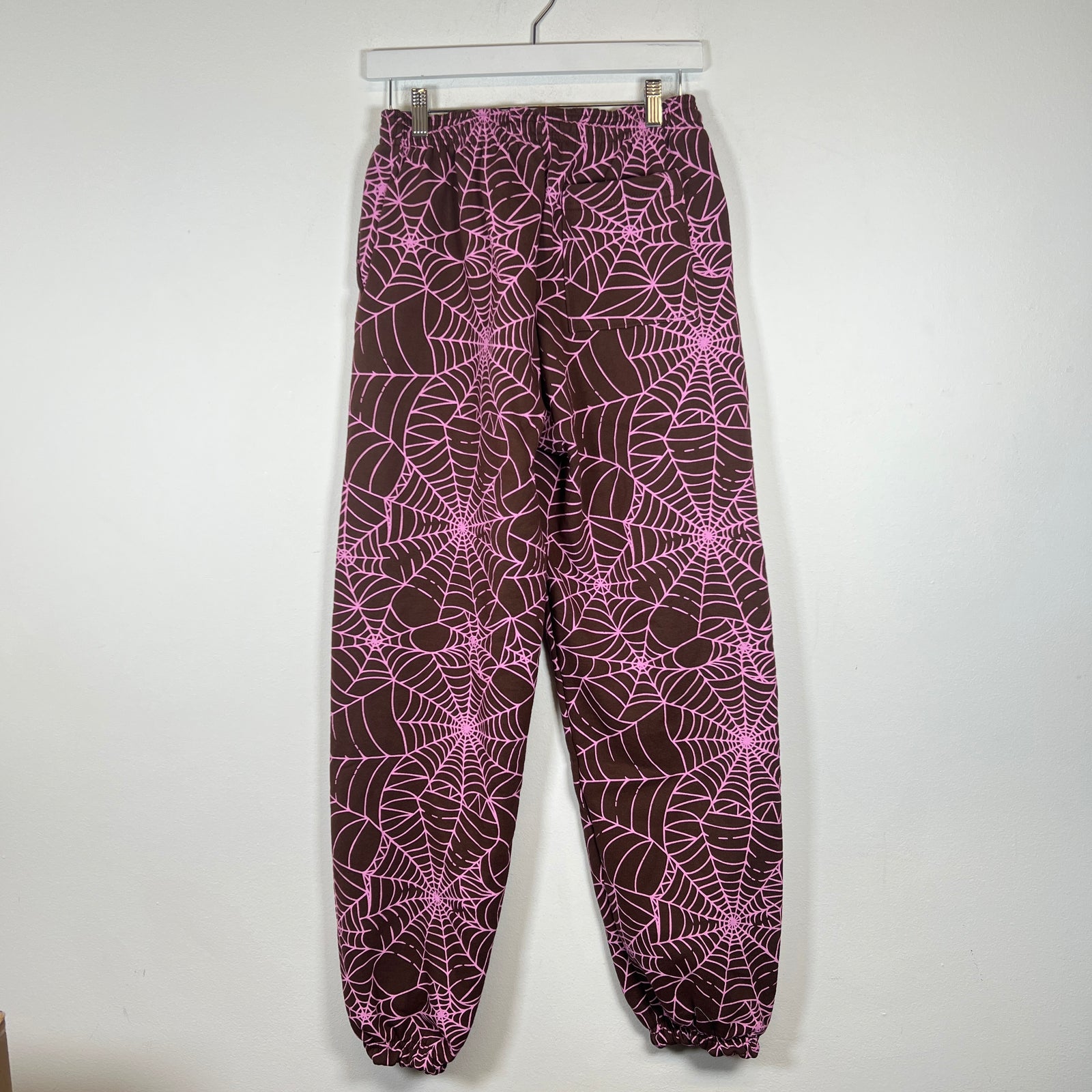 Sp5der Brown AOP Sweatpants Size S