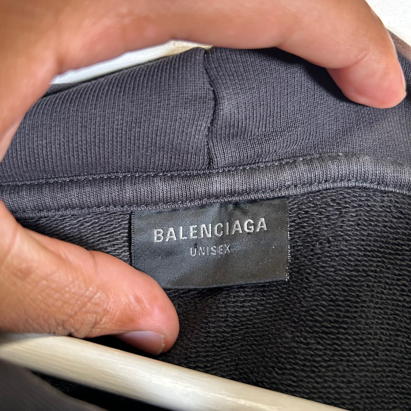 Balenciaga Vintage Black Paris Oversized Hoodie