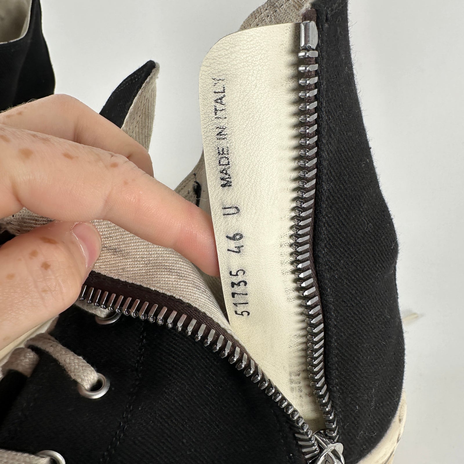 Rick Owens Double Bumper Ramones Size 46
