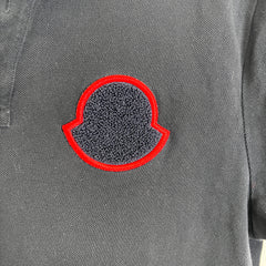 Moncler Navy Ghost Logo Polo Size M
