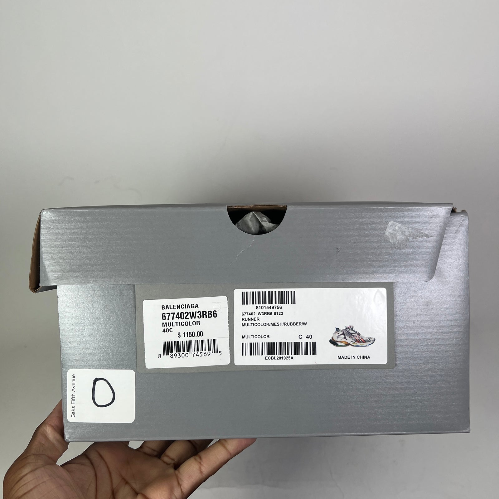 Balenciaga Multicolor Mesh Runners Size 40