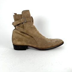 Saint Laurent Tan Jodhpur Suede Boot Size 41