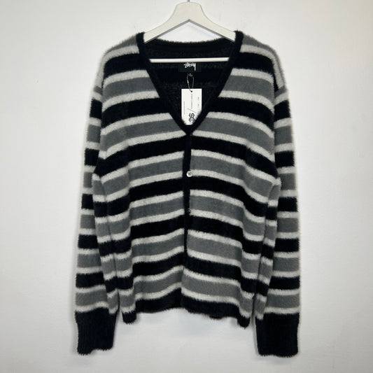 Stussy Striped Cardigan Size L