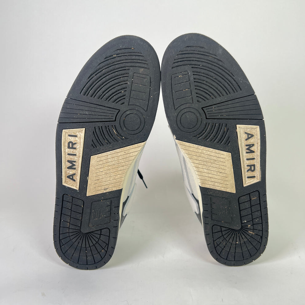 Amiri Skel Black/White Low-Top Sneakers