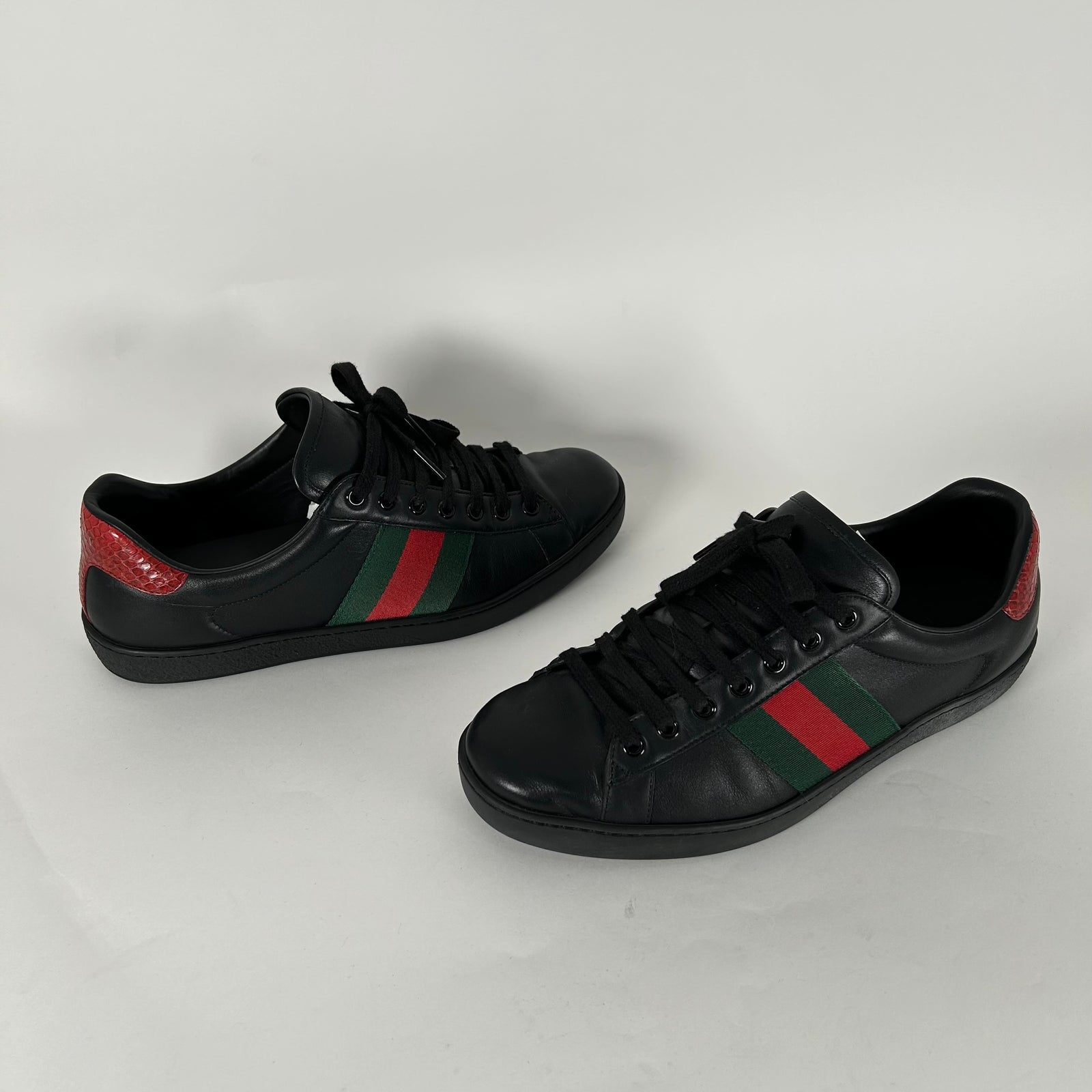 Gucci Black Aces Size 8.5