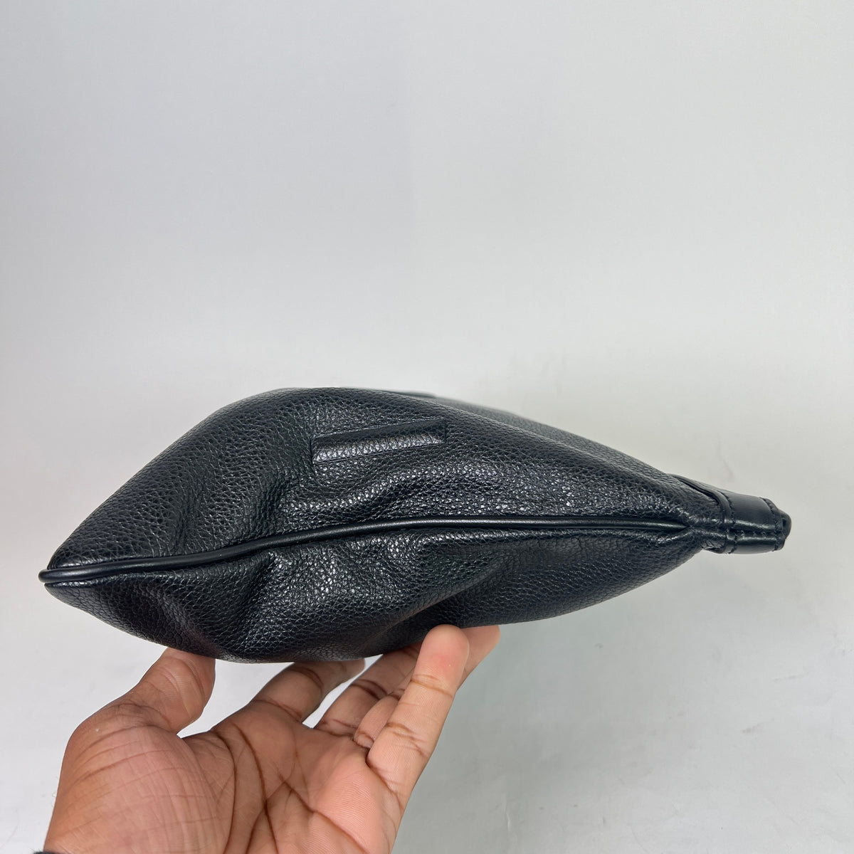 Amiri Pebbled Leather Embossed Pouch