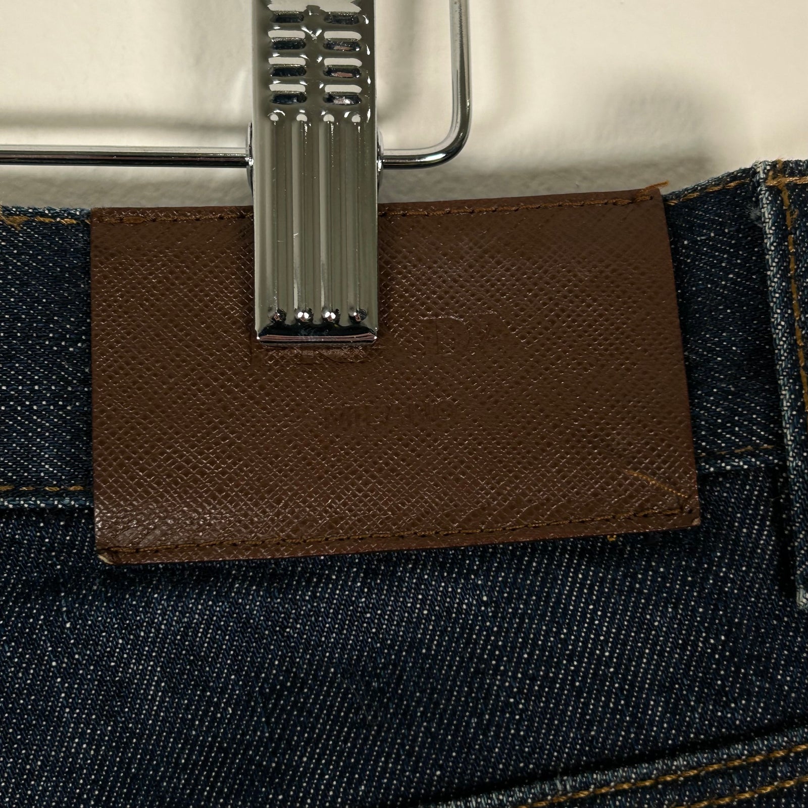 Prada Blue Raw Denim Jean Size 32