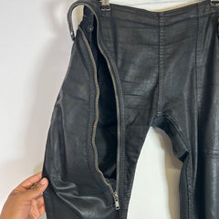 Rick Owens DRKSHDW SS15 Scrub Waxed Aircut Jeans