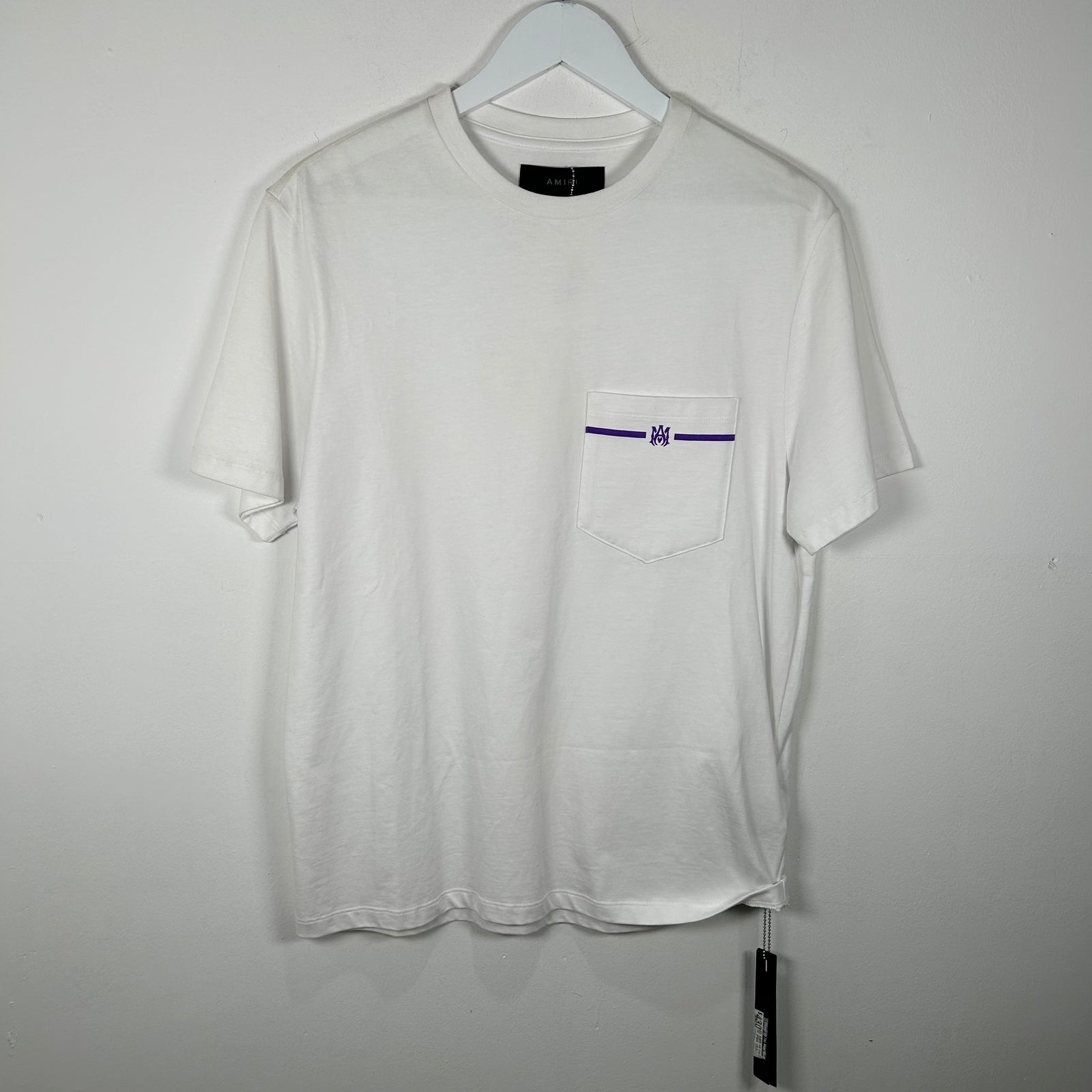 Amiri Purple Graphic White T-Shirt Size S