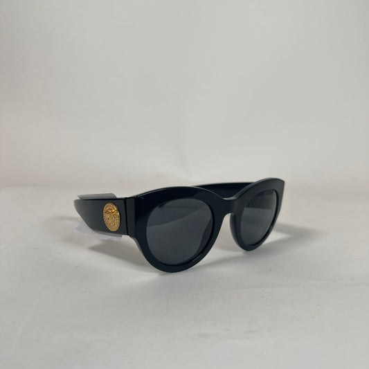 Versace Black Medusa Cat Eye Sunglasses