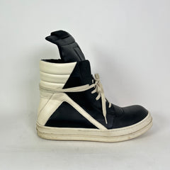 Rick Owens Black/Milk Geobaskets Size 45