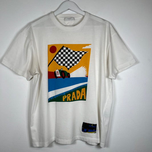 Prada Sailing White T-Shirt Size M