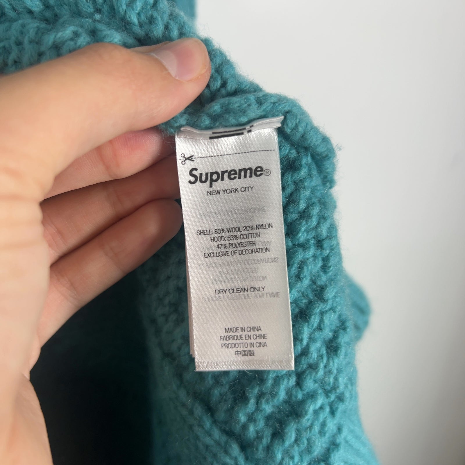 Supreme Cable Knit Hybrid Sweater