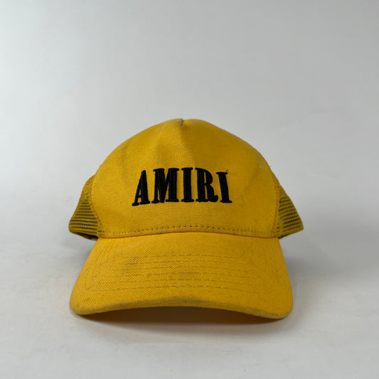 Amiri Yellow Trucker Hat