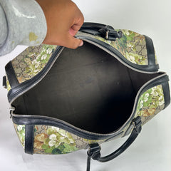 Gucci GG Supreme Blooms Medium Duffle Bag