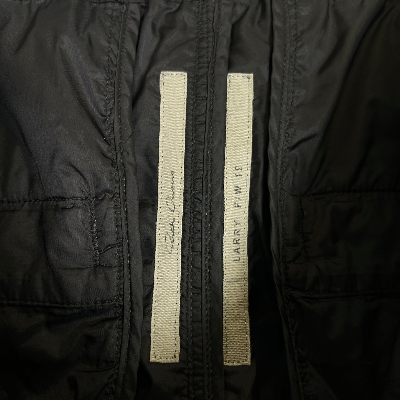 Rick Owens FW19 'Larry' Spray Gradient Insulated Pants