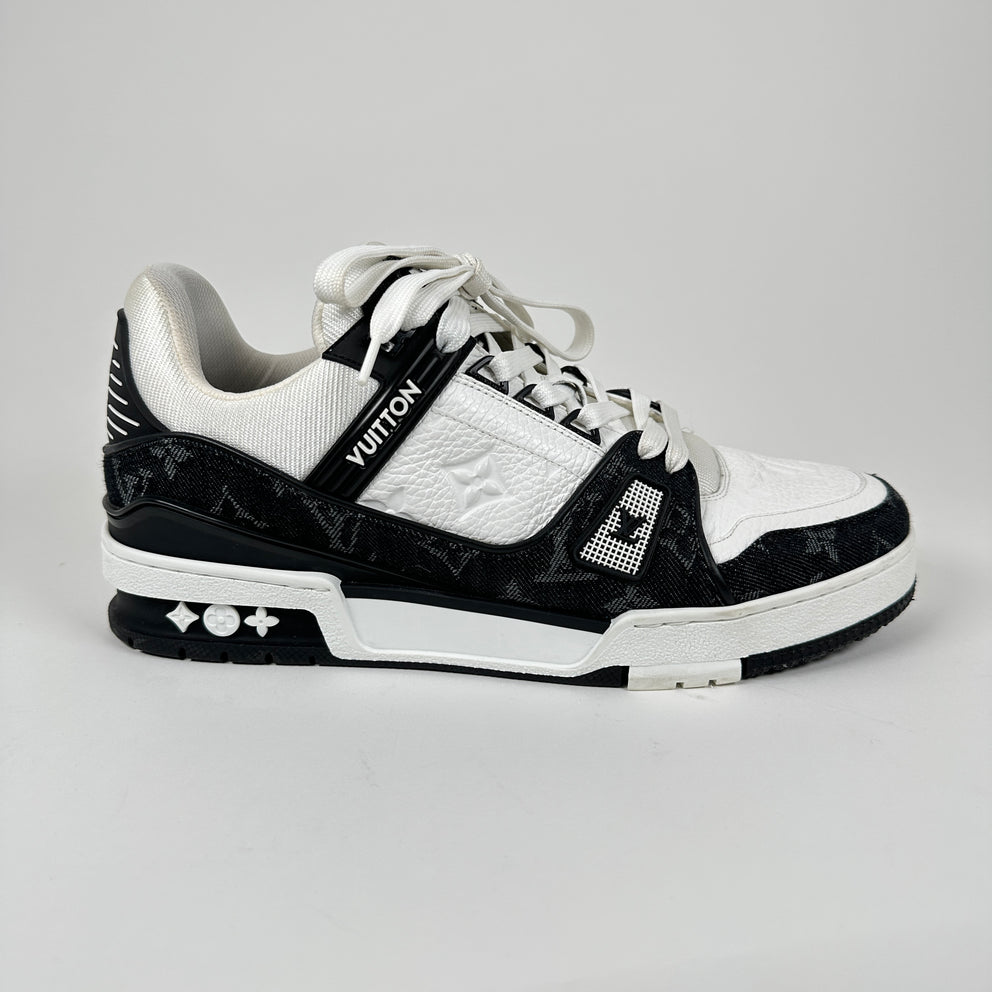 Louis Vuitton Monogram Denim Trainers Size 6LV