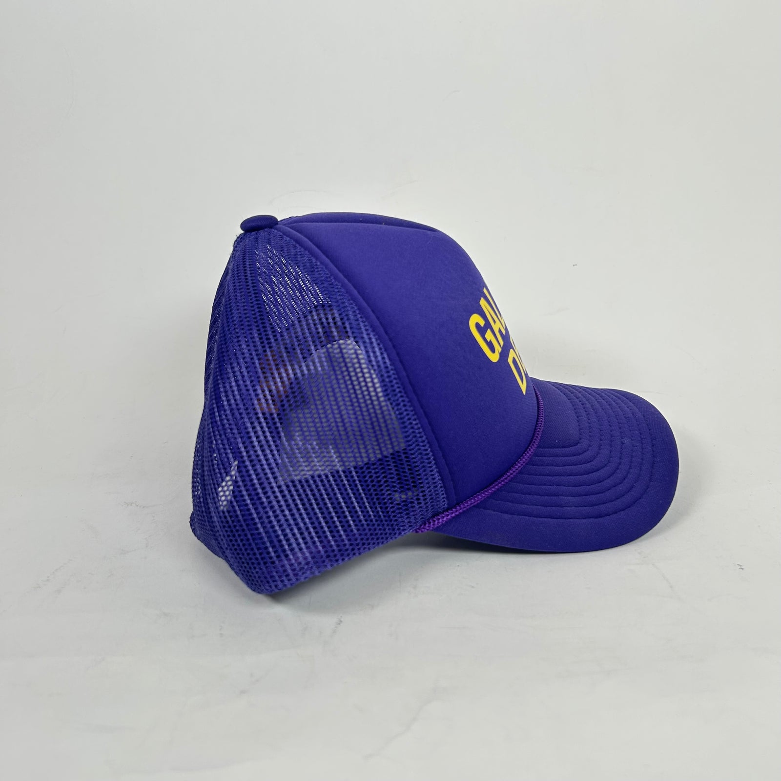 Gallery Dept Purple/Yellow Logo Trucker Hat