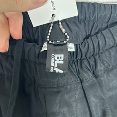 CDG Black Zipper Seam Pants Size L