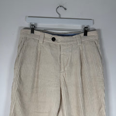 Brunello Cucinelli White Corduroy Slacks Size 31