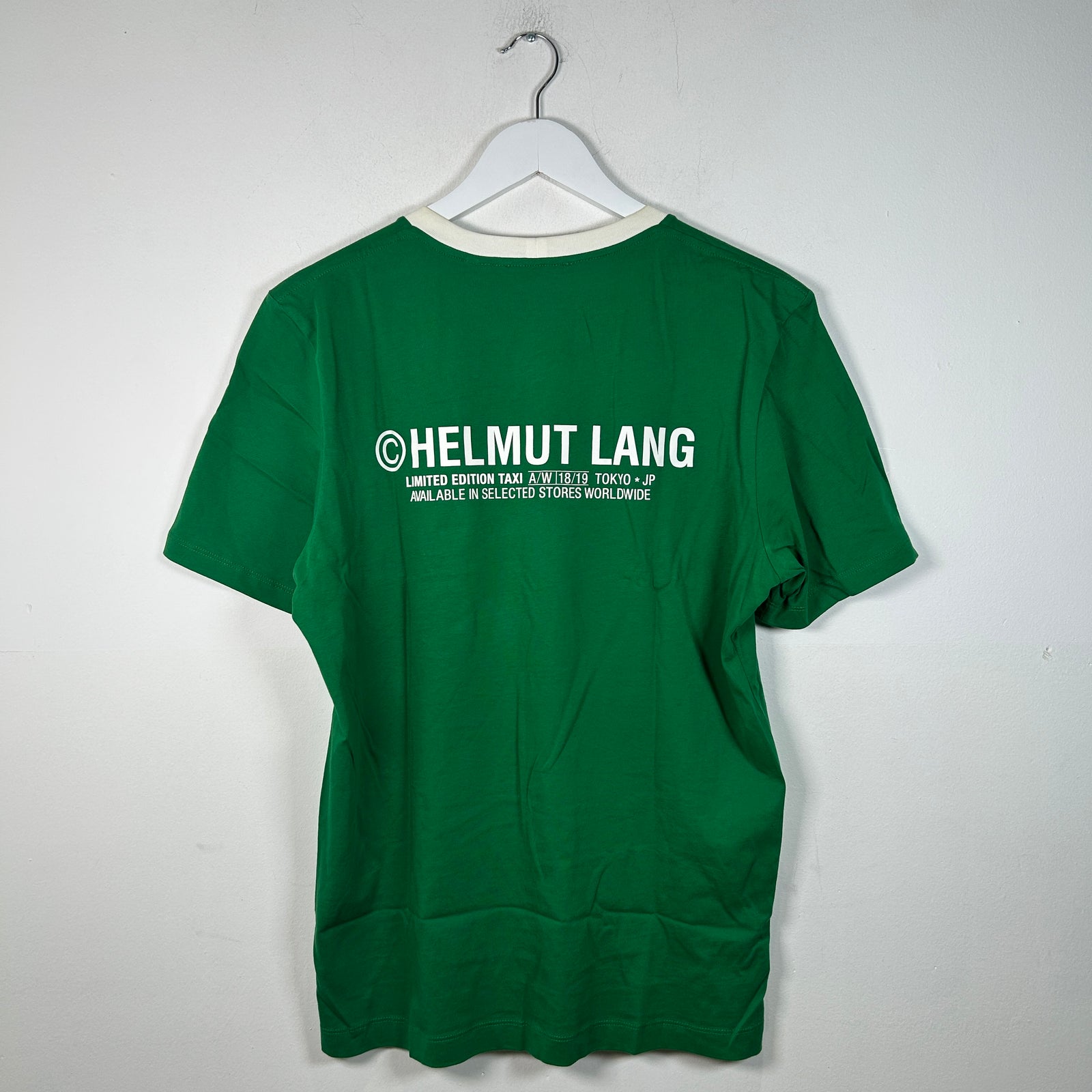 Helmut Lang 'Taxi' Green T-Shirt Size M