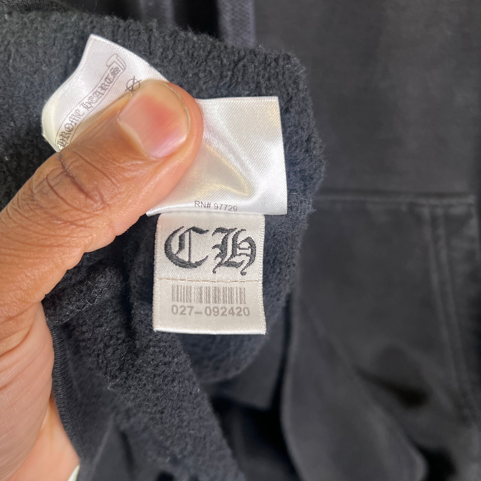 Chrome Hearts Vertical Logo Hoodie