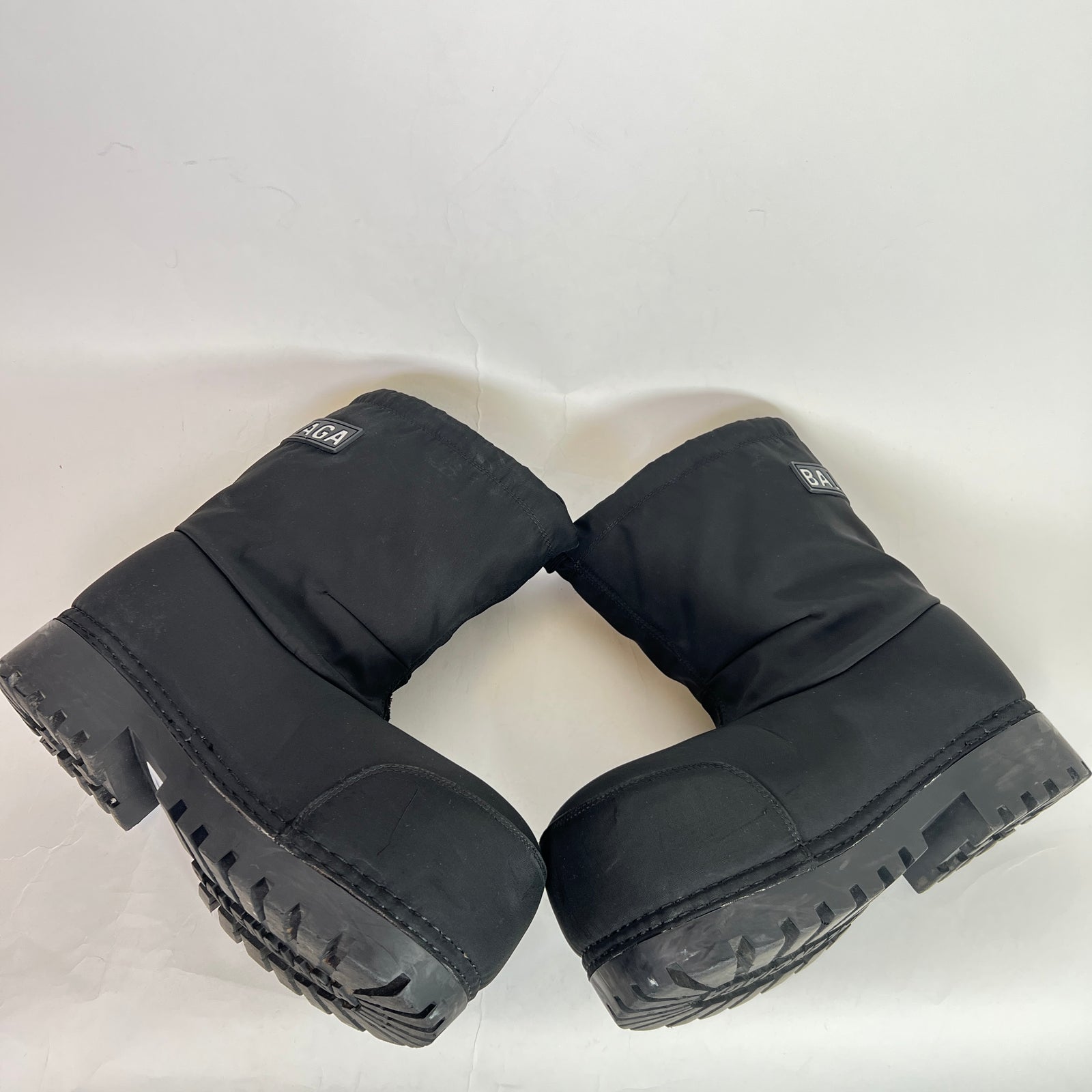 Balenciaga Black Nylon Alaska Ski Boots Size 43