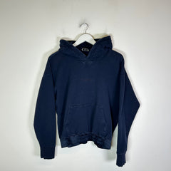 Saint Laurent Navy Logo Tapered Hoodie