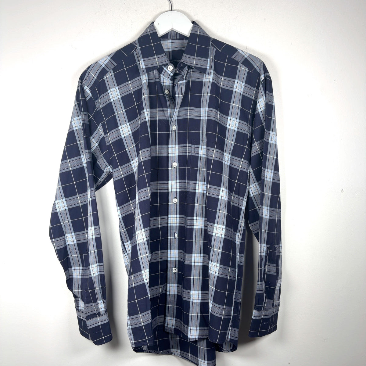 Burberry Plaid Button-Up Shirt