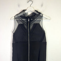 Rick Owens SS13 Sheer High-Neck Dress