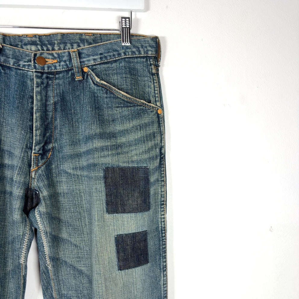 Number (N)ine AW03 'Touch Me I'm Sick' Kurt Cobain Patchwork Jeans
