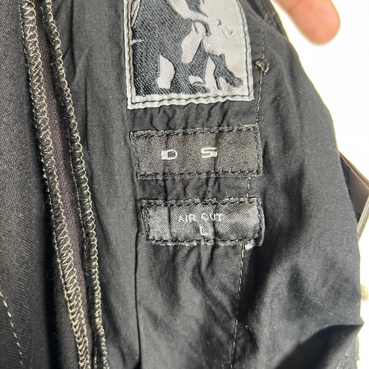 Rick Owens DRKSHDW SS15 Scrub Waxed Aircut Jeans
