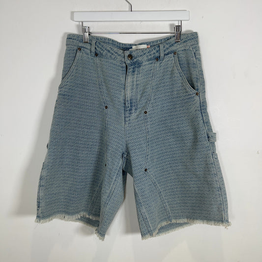 Honor The Gift Cross Stitch Denim Carpenter Shorts